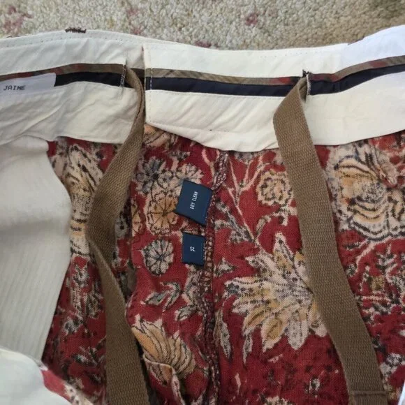 Polo Ralph Lauren Vintage All Over Print Floral Linen Shorts Men's Size 36